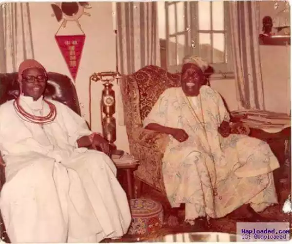 Oba Of Benin Visit The Ooni Of Ife On His Ascension To The Throne (Throwback Pic)
